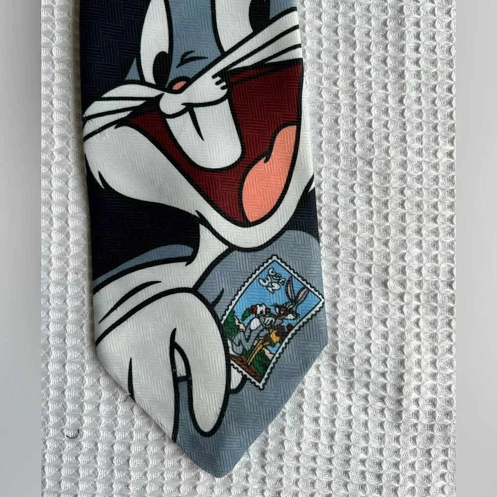 Vintage Warner Bros Looney Tunes Men’s 1997 Collection Bugs Bunny neck tie